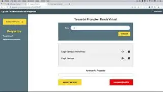 Proyecto UpTask - Curso Node.js – Bootcamp Desarrollo Web inc. MVC y REST API’s