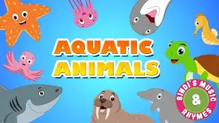 Aquatic Animals | Rhymes for kids | Educational Songs for children | Bindis Music & Rhymes