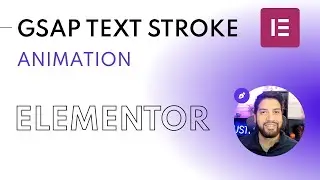 GSAP Text Stroke Animation In Elementor Pro | SVG Animation