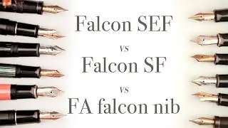 Pilot Falcon SEF - SF and FA nib comparison