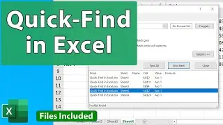 Quick-Find in Excel - EQ 84