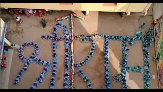 JAI SHRI RAM || Students present JAI SRI RAM parade || Human Chain Art