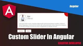 Custom Slider In Angular || Angular Custom Slider || Angular || Angular Tutorial || Carousel Angular