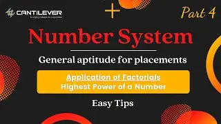 Introduction to number system part 4 | aptitude section |  Factorials | application of factorial