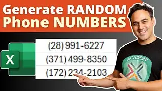 How to Generate a Random Phone Number in Microsoft Excel