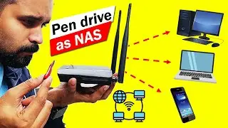 😎Use your old pen drive as Network attached storage with your router