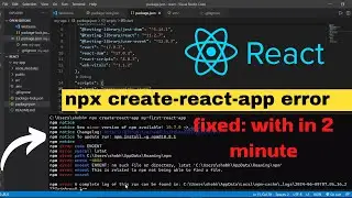 npx create react app command not working.