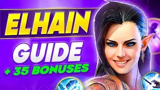 Elhain Raid Shadow Legends🔥Champion Beginner's Guide, Build, Masteries🔥2024