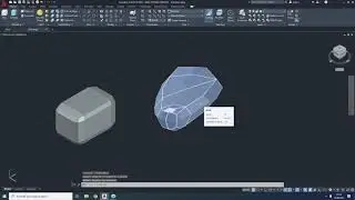 200 Autocad 3d Smooth Object, Smooth More, Smooth Less, Mesh Refine