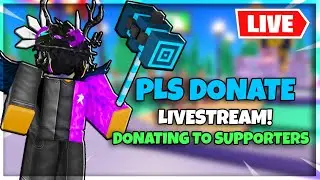 🔴PLS DONATE LIVE! [DONATING TO VIEWERS]🔴 | ROAD TO 9k SUBS! Part 7 #PlsDonate #Roblox (Roblox)