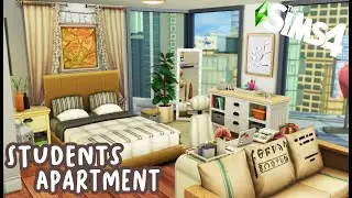 CUTE COLLEGE STUDENTS APARTMENT🎓💜  // THE SIMS 4 SPEED BUILD (NO CC)