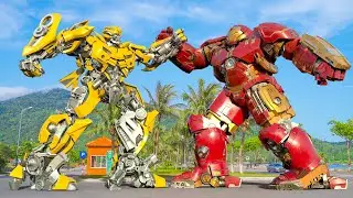 Transformers One  - Iron Man vs Bumblebee Fight Scene | Paramount Pictures [HD]