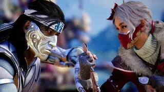 Takeda Doesn't Believe Kitana Is 10,000 Years Old | Takeda Vs Kitana All Intro Dialogues - MK1