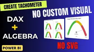 DAX + ALGEBRA Fusion in Power BI | Create Tachometer Without Custom Visual or SVG in Power BI