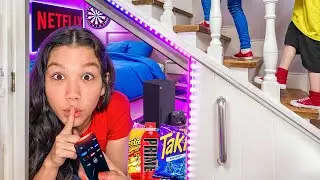 I Built a SECRET ROOM to Hide From My Siblings!