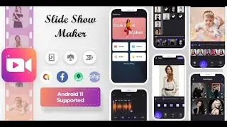 Photo to Video Maker in android studio with admob ands || Attractive and professional UI screens,