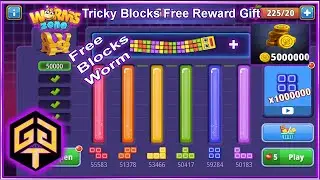 Worms Zone Free Blocks Worm Reward Tricky Blocks 2024 50,000 Blocks Wheel of Fortune Bonus Trick