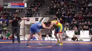 Ярыгин-2020. ЖБ. 72 кг. Четвертьфинал. Александра Зайцева (Казахстан) - Эльмира Халаева (Россия)