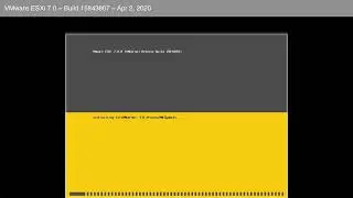 VMware ESXi 7.0 Install