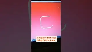 Instagram Reels Logo drawing Using Python Turtle | Coding Video| Instagram Reels | 