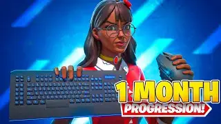 1 MONTH Fortnite Keyboard and Mouse Progression! (TIPS)