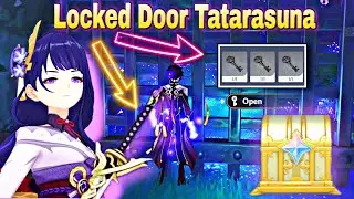 The Locked Door in Tatarasuna Locations of 3 Keys Luxurious Chest inazuma || Genshin Impact