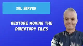 RESTORE moving the directory files | SQL server