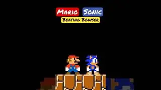 Mario and Sonic beat Bowser #shorts
