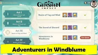 Windblume Festival Act III: Adventurers in Windblume | Genshin Impact