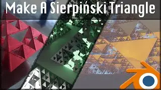 Make a Sierpiński Triangle in Blender!