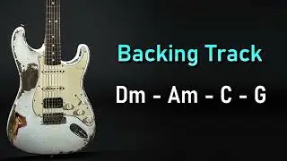 Rock Pop Backing Track D Dorian / C Major | 110 BPM | Guitar Backing Track