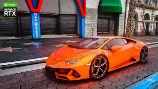 Pushing RTX 3080 to the LIMITS 🔥 Lamborghini Huracan EVO BRUTAL SOUND! GTA 5 4K Ultra Graphics MODS