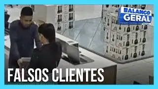 Homens e mulheres se passam por clientes para furtar celulares em lojas de SP
