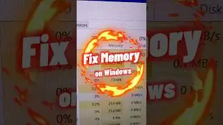 How to fix memory in windows  😱😱 #shorts #windows10