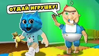 👶 ПОБЕГ от СУМАСШЕДШЕГО МАЛЫША в Роблокс Baby Bobby's Daycare in Roblox КОТЁНОК ЛАЙК