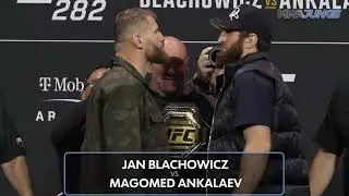 UFC 282: Jan Blachowicz vs. Magomed Ankalaev First Faceoff For Vacant Title Fight