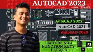 4. AutoCAD function keys F1,F2,F3 | AutoCAD 2023 full series in Hindi | AutoCAD हिंदी Tutorial(2023)