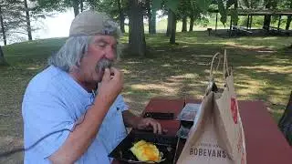 Having Bob Evans Western Omelette ASMR