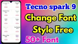 how to change font style in tecno spark 9 | tecno spark 9 font style change