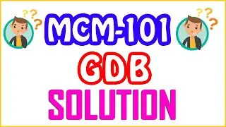 MCM101 - Introduction to Mass Communication | GDB LIVE SOLUTION