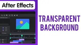 How to render transparent background in After Effects in 2023