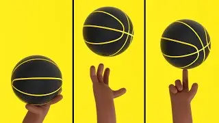 3D Basketball Spinning Animation in Cinema 4D