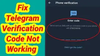 How To Fix Telegram Verification Code Problem | Activation code or Otp Code Problem Telegram