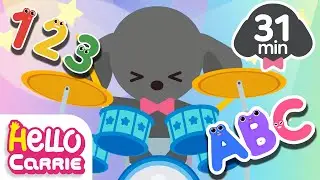 ⭕Shake ABC + More⭕ Number Song | Alphabet Song | Hello Carrie Kids Song Compilation #4