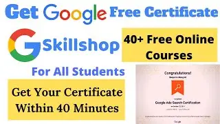 Get Google Free Certificate | Google Skillshop Courses For Free | The Engineer Guy 