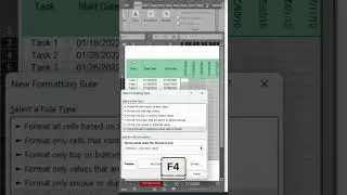 How to Make an Automated Gantt Chart in Excel #shorts #ganttchart