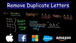 Remove Duplicate Letters | Leetcode 