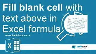 Fill blank cells in Excel with IF formula