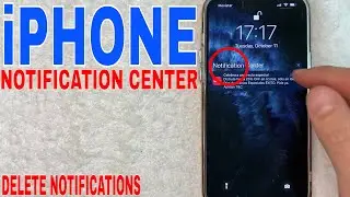 ✅  How To Delete Notifications From iPhone Notification Center 🔴