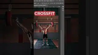 Knockout Text Effect in Photoshop #shorts #photoshop